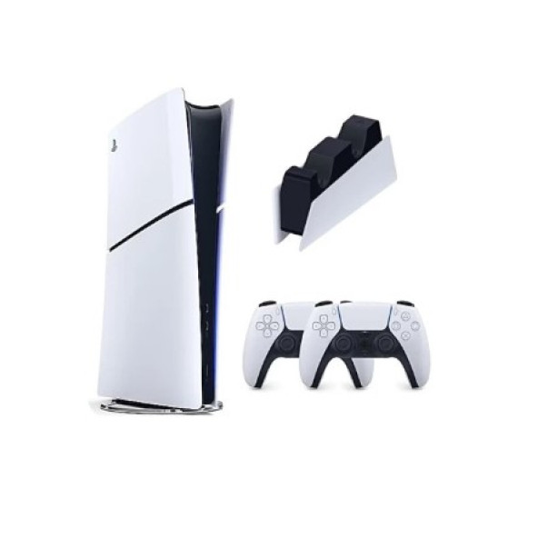 Sony Playstation 5 Slim Dijital - 2. Dualsense Ps5 Kol - Şarj İstasyonlu Oyun Konsolu (İthalatçı Garantili)