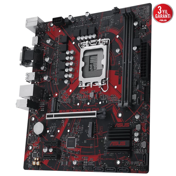 ASUS EX-B760M-V5 D4-CSM 5333MHz(OC) M.2 HDMI VGA mATX 1700p - 4