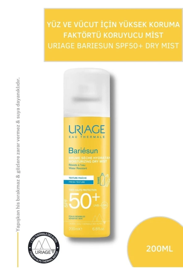 Uriage Bariesun SPF50 + Dry Touch Mist 200 ml - 3661434006500 - 2