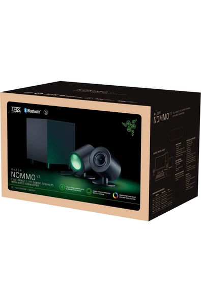 RAZER   Nommo V2 - Kablolu 2.1 Oyuncu Hoparlörü (THX Uzamsal Ses) Siyah - 6