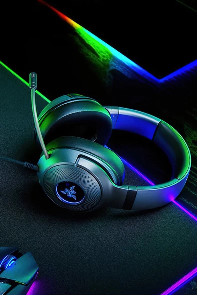 RAZER Kraken V3 X Usb 7.1 Surround Kablolu Mikrofonlu Kulak Üstü Esports Gaming Oyuncu Kulaklığı - 3