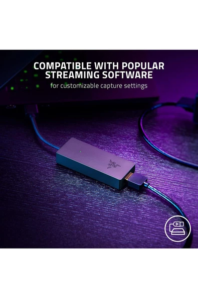 RAZER   Ripsaw X 4K  FPS Akışı için 4K Kamera Bağlantı Noktalı USB Kayıt Kartı - 4