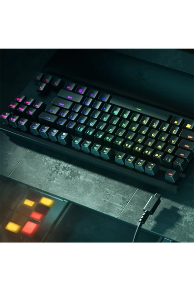 RAZER Huntsman V2 TKL Optical Purple Switch RGB Mekanik Gaming Klavye - 5