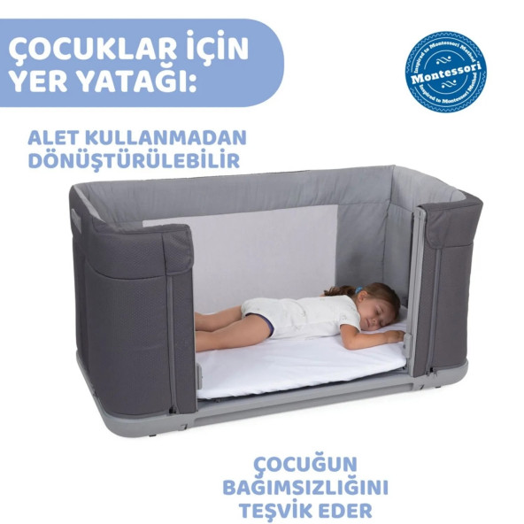 Chicco Next2me Forever Anne Yanı Beşik Moon Grey - 8