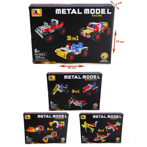 KIZILKAYA ARAÇLI METAL LEGO (X659)