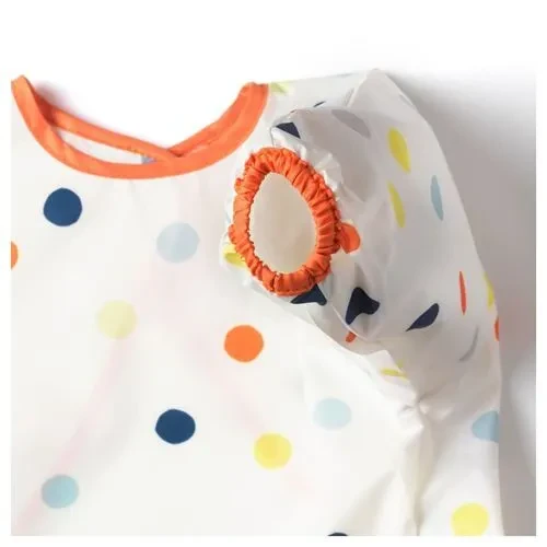 IKEA Kladdig Bebek Çocuk Oyun Resim Mama Önlüğü 37x34 cm Cırt Cırtlı - Resim 3