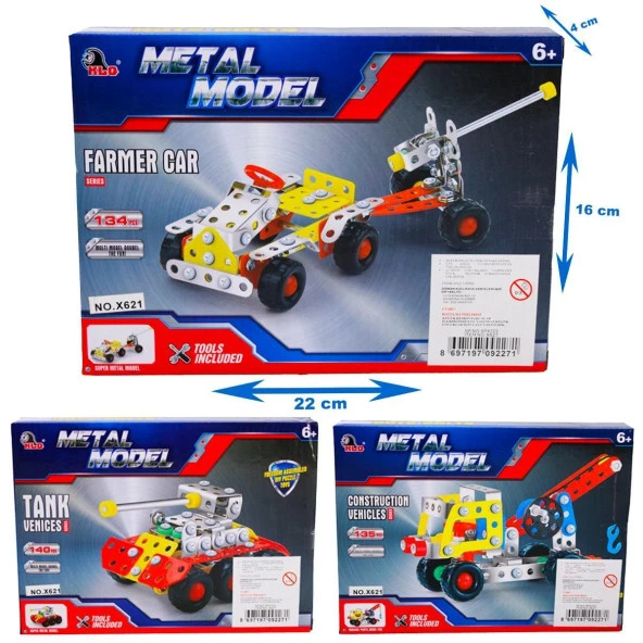 KIZILKAYA ARAÇLI METAL LEGO (X621)