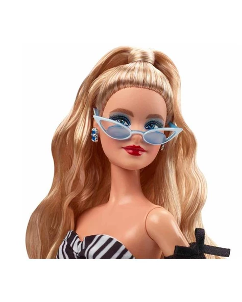 Barbie Mavi Safir 65. Yıl Dönümü Bebeği HRM58 - Resim 3