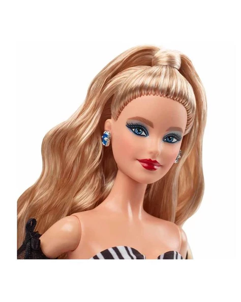 Barbie Mavi Safir 65. Yıl Dönümü Bebeği HRM58 - Resim 4