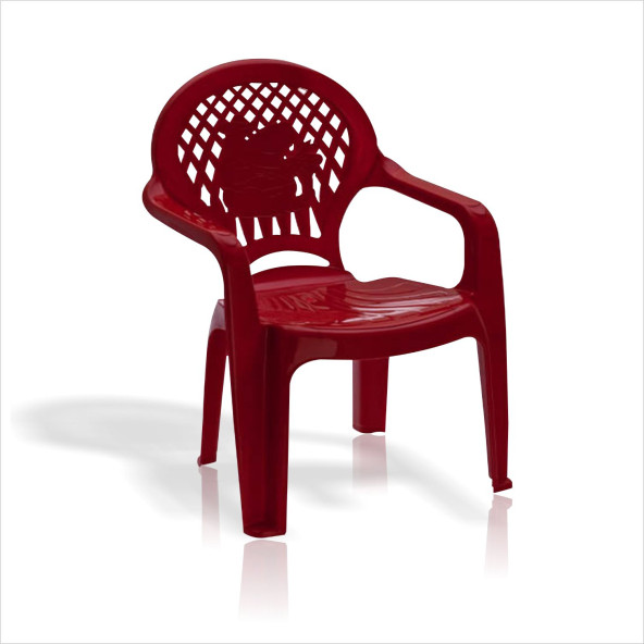 Kırmızı Çocuk Bebek Anaokulu Kreş İlkokul Mama Tv Yemek Oyun Sandalyesi Koltuğu Taburesi Oturak - 3