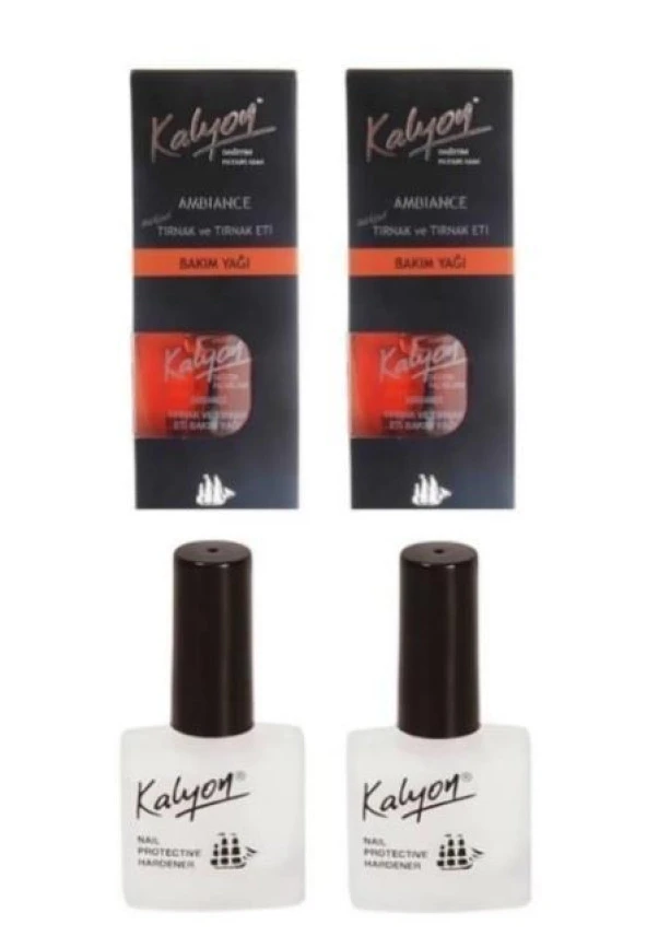 Kalyon Tırnak Sertleştirici 2 Ad+Tırnak Bakım Yağı 2 Ad. 4'lü Set