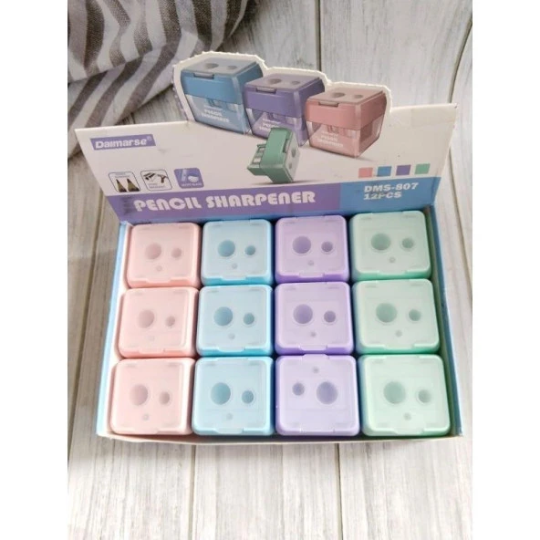 Daimarse Kalemtraş Çiftli Hazneli Kalemtıraş (12 Li Paket)