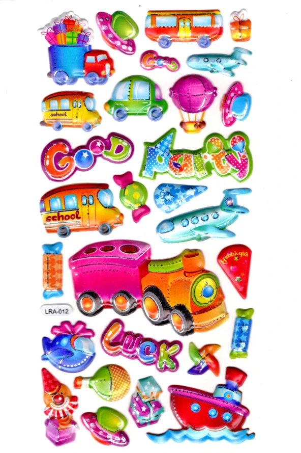 Sticker Kabartmalı Stiker Defter, Planlayıcı Etiket (limlra-012)-17x9cm- Taşıt Partisi