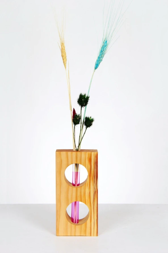 Aysem Wood Ahşap Vazo - 2