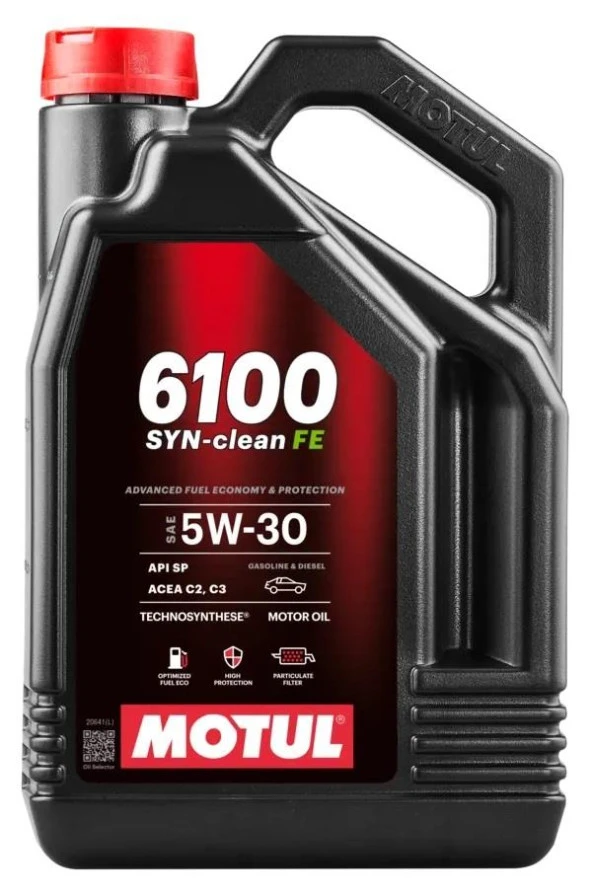 MOTUL 6100 SYN-CLEAN FE 5W30 - 5 LİTRE DPF PARTİKÜLLÜ ACEA C2-C3