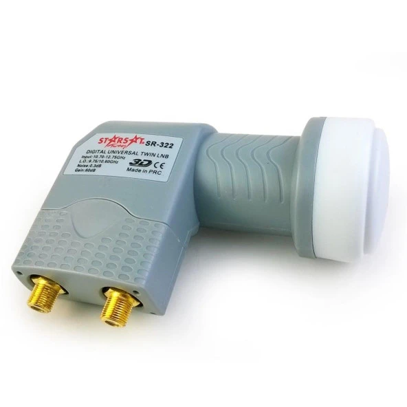 Starsat Çifli 2 Çıkışlı İkili Lnb Elembi -Gold Başlıklı