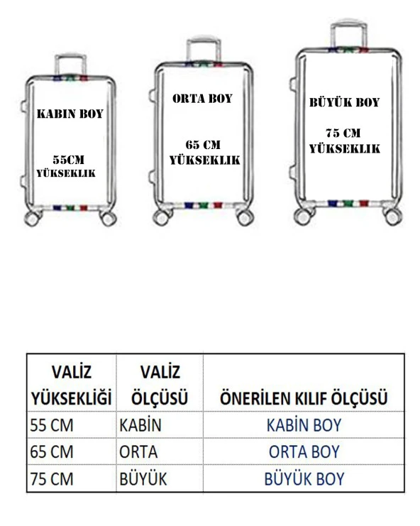 My Saraciye Valiz Kılıfı, Bavul Kılıfı Büyük, Orta, Kabin Boy Kılıf Seti, My 14 Kedi