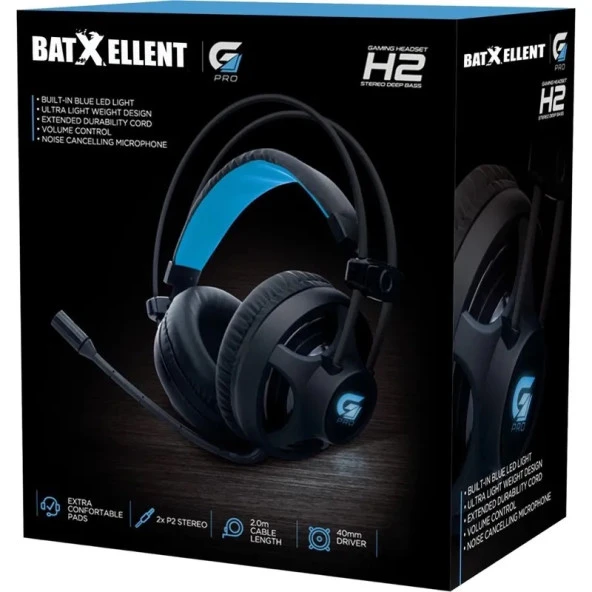 BATXELLENT PRO H2 Mikrofonlu RGB Oyuncu Kulaklığı - 2