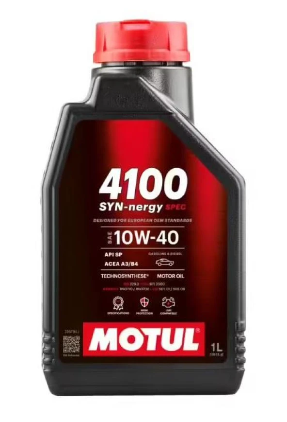 MOTUL 4100 SYN-NERGY SPEC 10W40 - 1 LİTRE - Resim 6