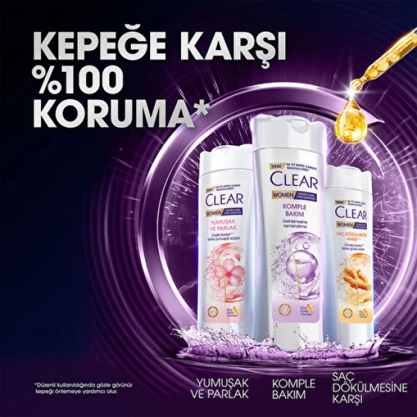 Clear Women Kepeğe Karşı Etkili Şampuan Komple Bakım 350 Ml - 9