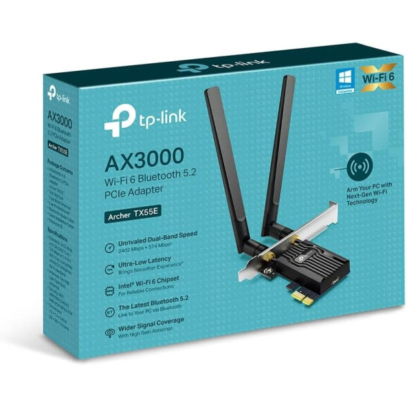 TP-Link Archer TX55E 3000 Mbps Kablosuz Ağ Adaptörü OUTLET - 2