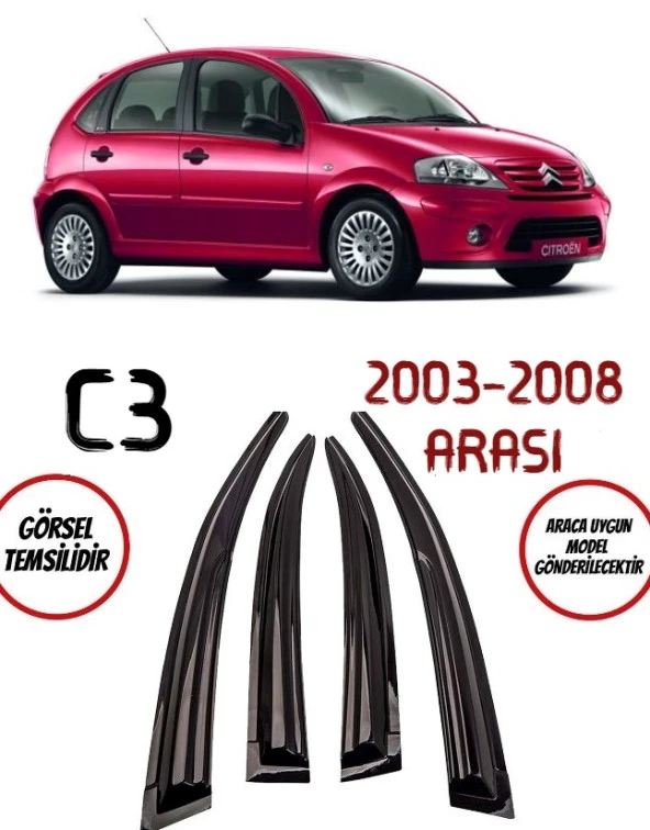 CİTROEN C3 Cam Rüzgarlığı 2003-2008 ARASI