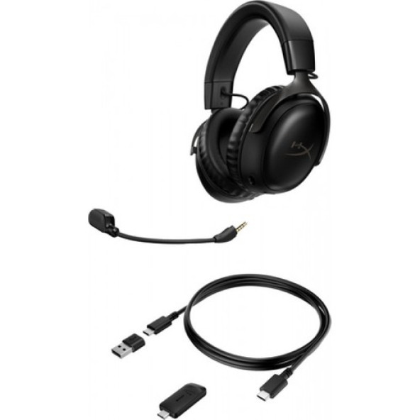 HyperX Cloud III 7.1 77Z45AA Kablosuz Mikrofonlu Kulak Üstü Oyuncu Kulaklığı OUTLET - 3