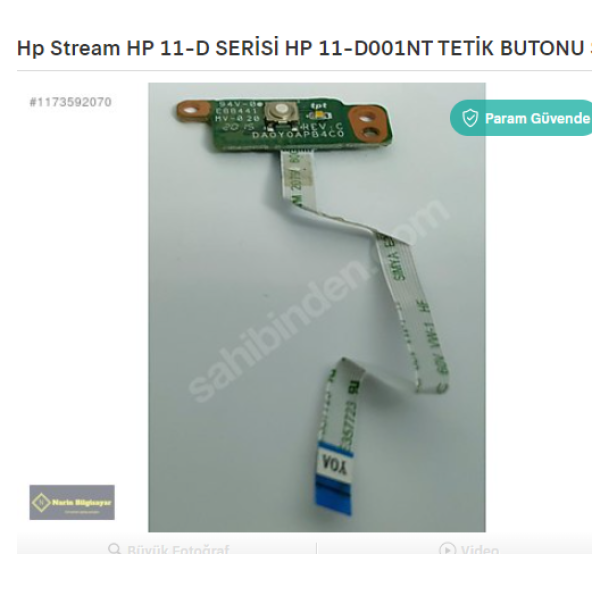 Hp Stream HP 11-D SERİSİ HP 11-D001NT TETİK BUTONU SORUNSUZ ürün görseli 1