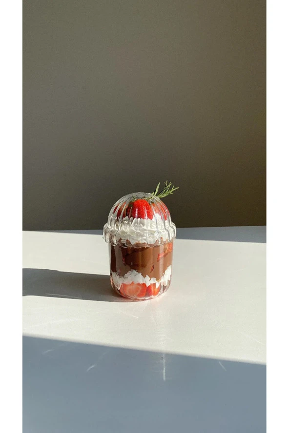 1 Adet Kapaklı Pipetli Pinterest Bardak | Soğuk Kahve Ve Sunum Bardağı | 430 ml - 5