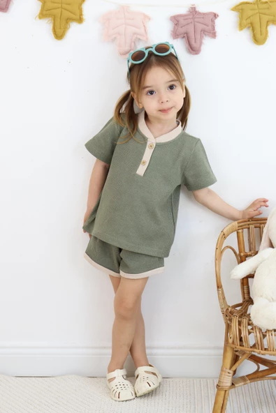 Çift Renkli Waffle Takım - 4