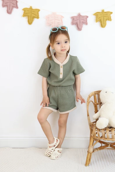 Çift Renkli Waffle Takım - 3