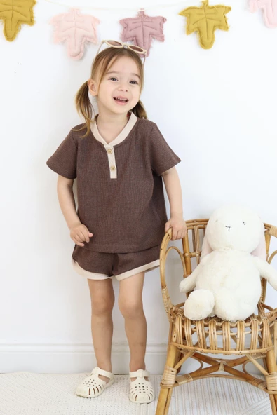 Çift Renkli Waffle Takım - 9