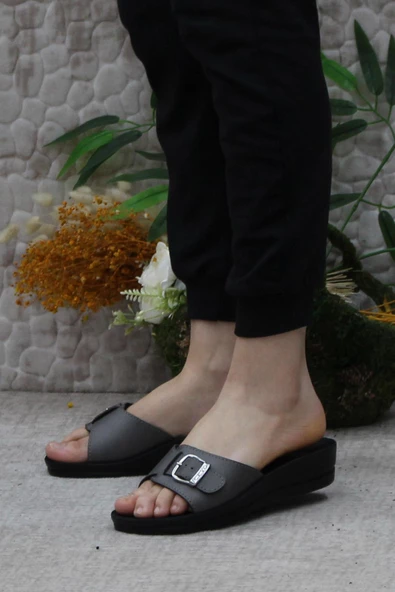 Ceyo Minerva Tokalı Ortapedik Kadın Terlik & Sandalet - 7