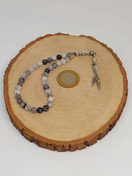 Rutil Kuvars Taşı 33 lük Tesbih 6mm - Resim 2