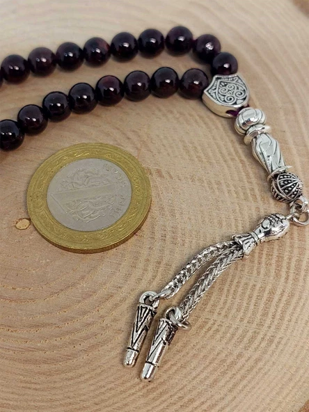 Lal Taşı 33 lük Tesbih 7mm - Resim 3