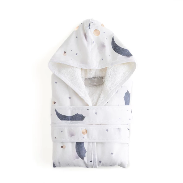 Soley | Luna Touch | %100 Pamuklu Bebek Bornoz - 2
