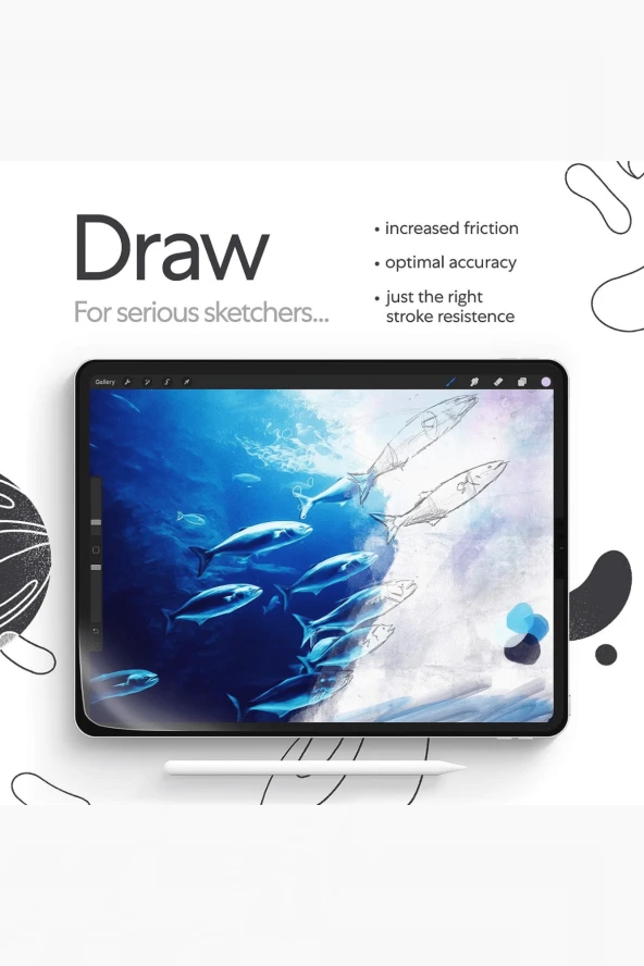 iPad Air 11 inç 6. Nesil Uyumlu Gerçek Kağıt Hissi Veren Ekran Koruyucu - 5
