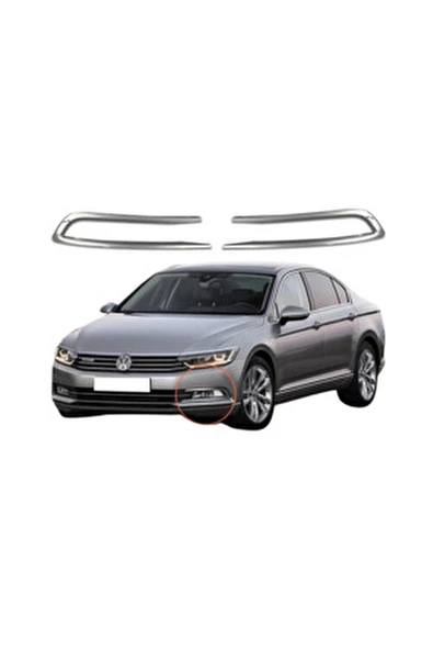 VW Passat B8 Krom Set 12 Parça 2015-2019 Model Arası Uyumlu Paslanmaz Çelik - Resim 4