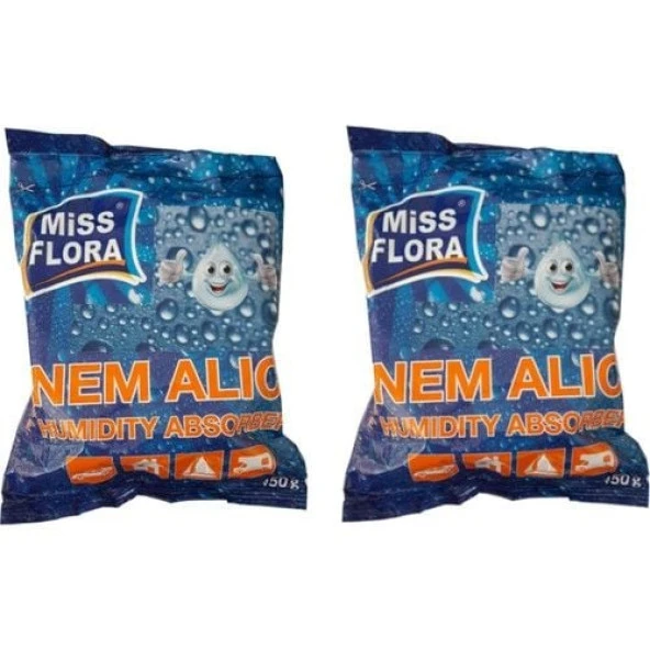 Miss Flora 2'li İkiz Yedek Paket (2 adet 450 gr Nem Alıcı Yedek) - 2