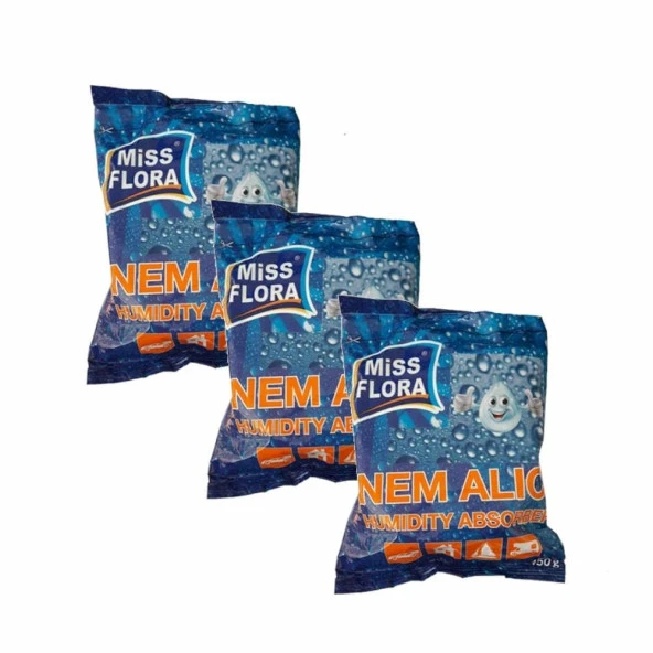 Miss Flora 3'lü Akıllı Yedek Paket (3 adet 450 gr Nem Alıcı Yedek)