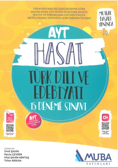 Muba Ayt Hasat Türk Dili Ve Edebiyatı 15Li Deneme Sınavı Evdekal