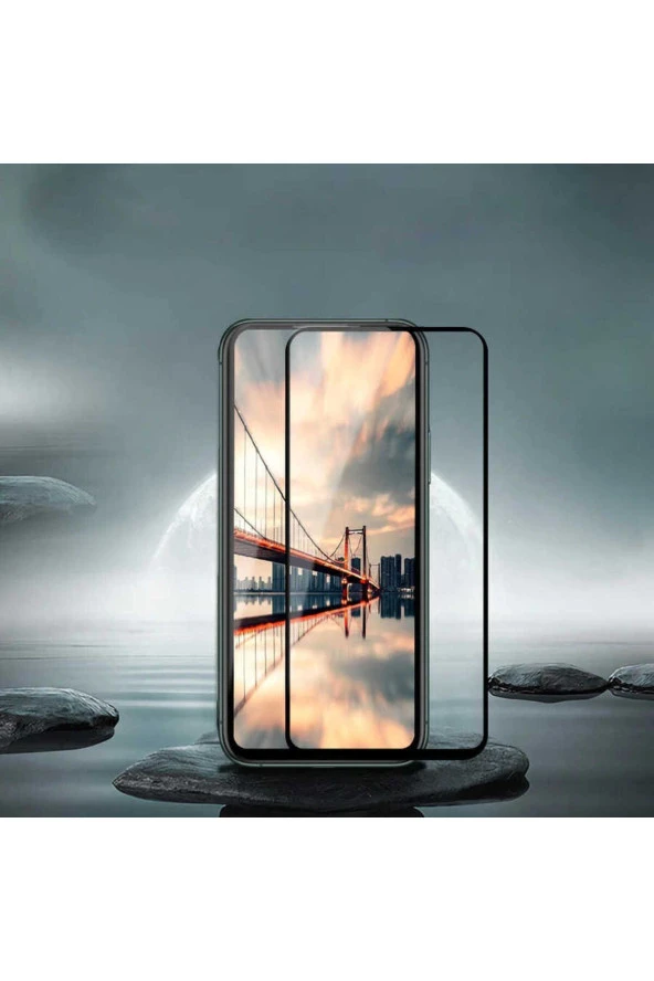 Huawei Y9 Prime 2019 Davin 5D Cam Ekran Koruyucu Siyah