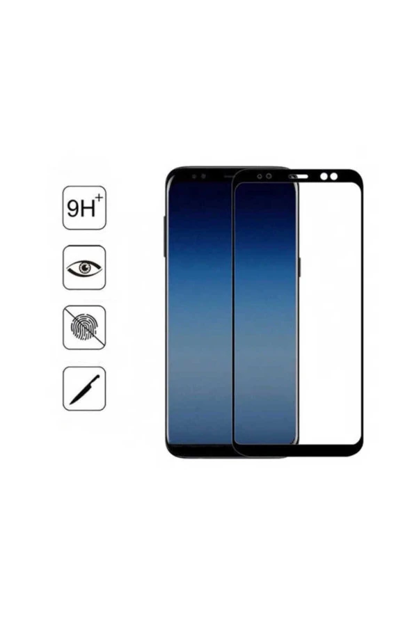 Samsung Galaxy J4 Plus Davin 5D Cam Ekran Koruyucu Siyah - 2