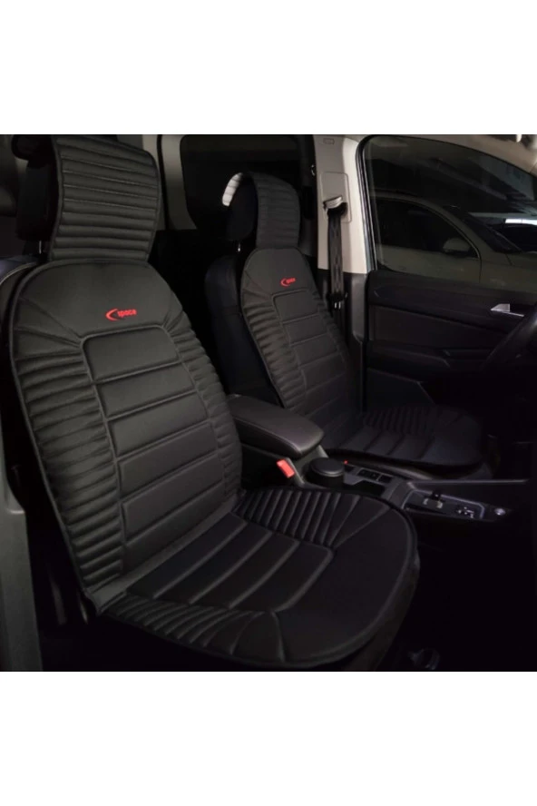 Honda Civic Lüks Oto Koltuk Minderi Ön 2'li Set S-LİNE Siyah