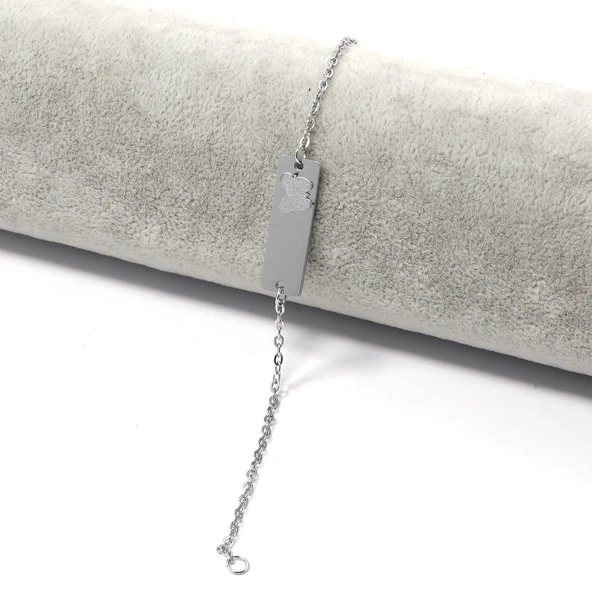 316l Çelik Kelebek Model Unisex Bileklik BLK-1017 ürün görseli