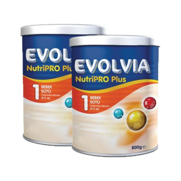 Evolvia Nutripro Plus 1 Bebek Sütü 800 gr 2 Adet
