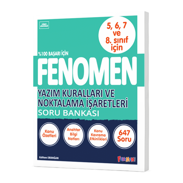 FENOMEN YAZIM KURALLARI VE NOKTALAMA ISARETLERI SORU BANKASI (5-6-7-8.SINIFLAR IÇIN)