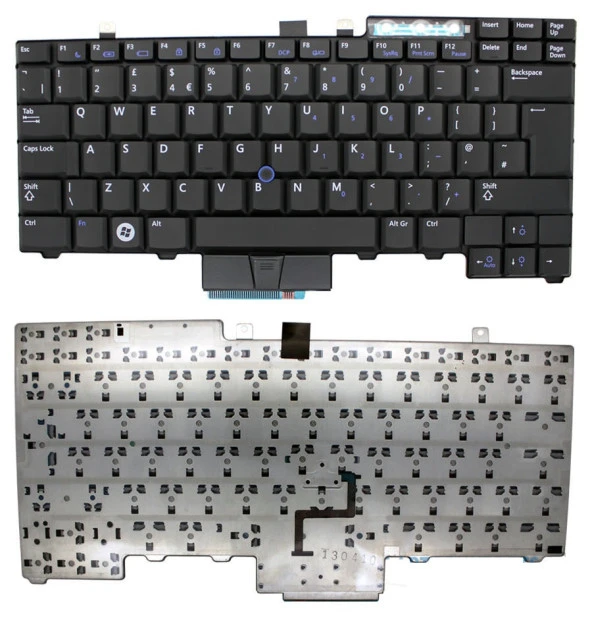Dell Latitude  E6400 E6410 E6500 E6510 M2400 M4500 PP27L E6510 M4400 E5400 Klavye Siyah TR 0FXH91, V082025BK - 3