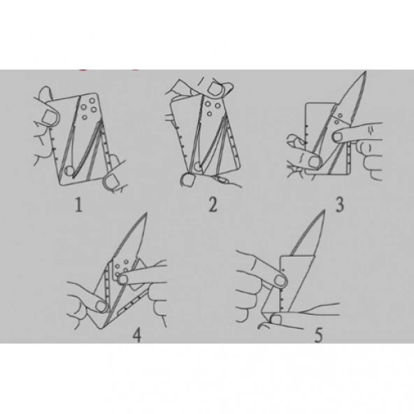 Kredi Kartı Şeklinde Bıçak (Kutusuz) CARDSHARP KREDİ KARTI ŞEKLİNDE BIÇAK - 3