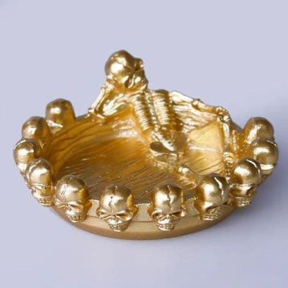 Selim Dekor Skull Dekoratif Küllük Altın